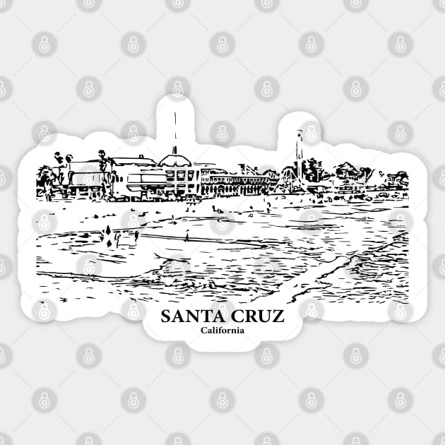 Santa Cruz - California Sticker by Lakeric
